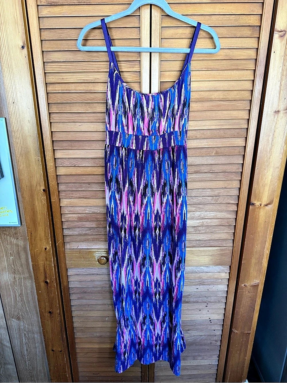 Allison Brittney Abstract Print Maxi Dress Size Large
